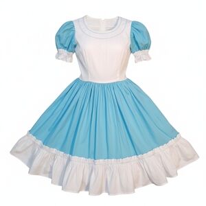 💙 Vintage 70s Handmade Prairie Dress | Alice-Core Cottage Revival | 28" Wasit